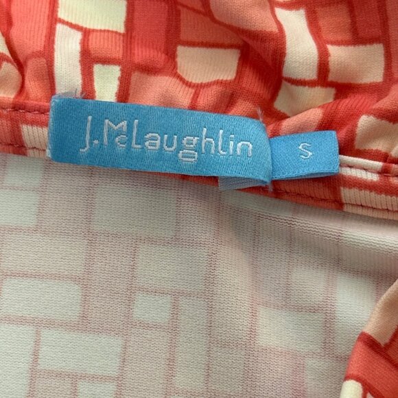 J. McLaughlin Womens Top Catalina Cloth Ruffle Neck 3/4 Sleeve Size S - Picture 4 of 8